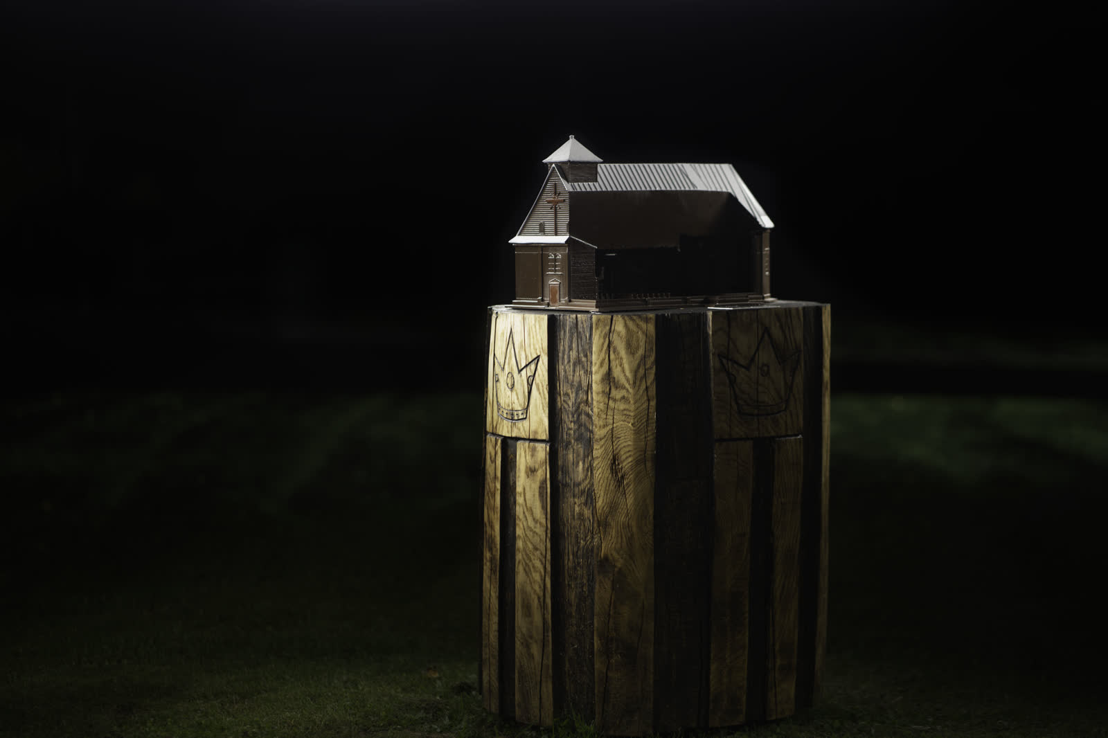 Architectural Model — 3D Printed House on Pedestal